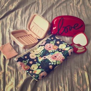 NWT travel and makeup bag